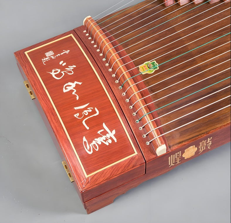 Dunhuang Guzheng Tianzhen Yuanyun 694T "Calligraphy" – 163cm Zither with Carved Craft, Clear and Cool Tone