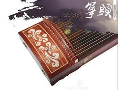 Dunhuang Guzheng 694LC-C "Colorful Auspicious Clouds" – 163cm Zither with Mother-of-Pearl Inlay, Transparent and Bright Tone