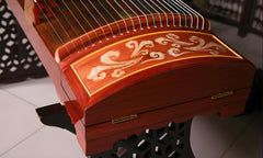 Dunhuang Guzheng 694LC-C "Colorful Auspicious Clouds" – 163cm Zither with Mother-of-Pearl Inlay, Transparent and Bright Tone