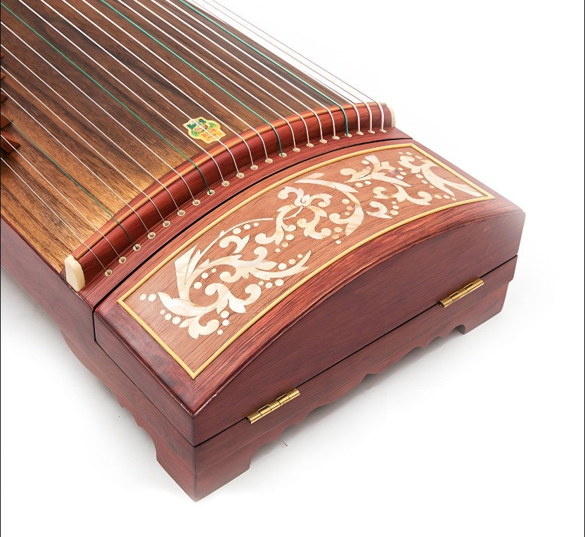 Dunhuang Guzheng 694LC-C "Auspicious Clouds" – Premium Zither with Mother-of-Pearl Inlay and Bright, Transparent Sound
