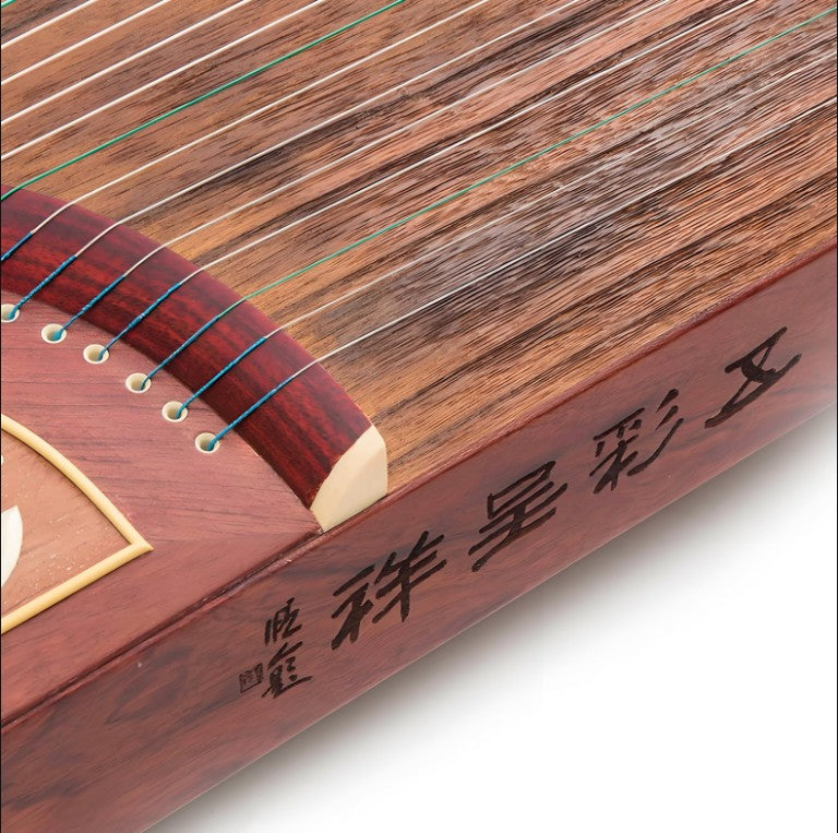 Dunhuang Guzheng 694LC-C "Auspicious Clouds" – Premium Zither with Mother-of-Pearl Inlay and Bright, Transparent Sound