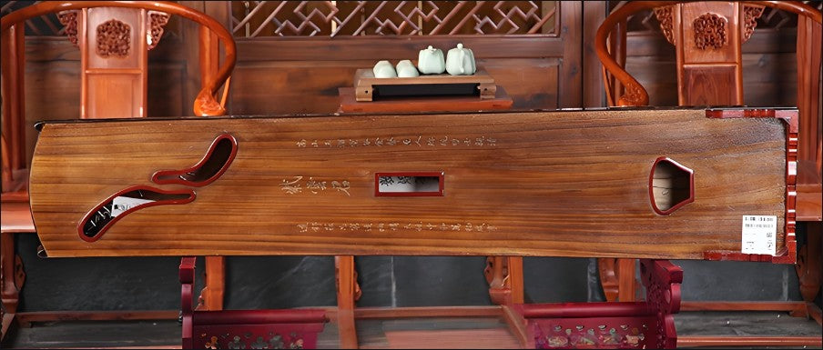 Dunhuang Guzheng 695FF "Jade Shadow Forever" (Bamboo Scroll) – Premium Zither with High Brightness and Rich Expressive Tone
