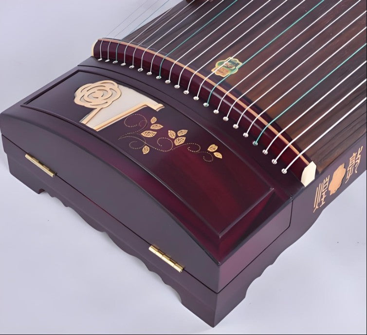Dunhuang Guzheng 8698TM "The Love of the City" - Tianzhen Yuan Yun, Silver Thread Inlay, Premium Wood, Elegant Design