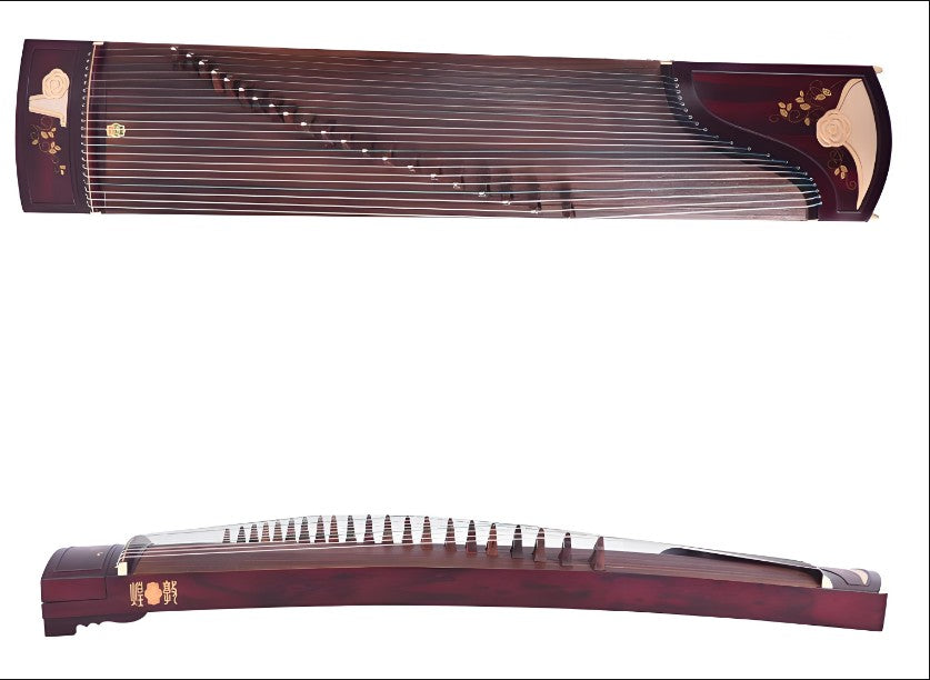 Dunhuang Guzheng 8698TM "The Love of the City" - Tianzhen Yuan Yun, Silver Thread Inlay, Premium Wood, Elegant Design