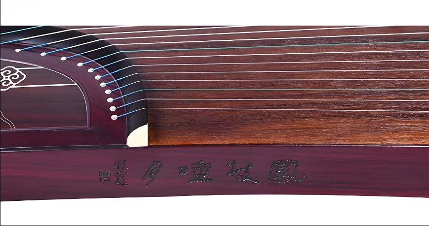 Dunhuang 9DH698JT "Fu Yun Man Man" Guzheng - Silver Wire Inlay Craftsmanship