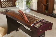 Dunhuang Guzheng 698MJ-Q - Window to the Sky (轩窗问语) - Intricate Hollow Carved Inlay, Bright and Resonant Tone