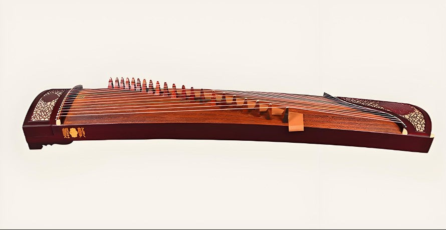 Dunhuang Guzheng 698MJ-Q - Window to the Sky (轩窗问语) - Intricate Hollow Carved Inlay, Bright and Resonant Tone