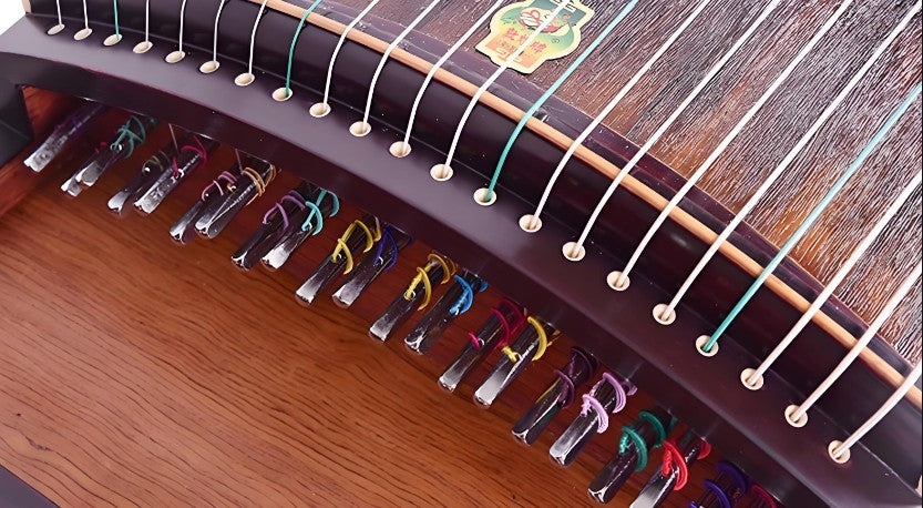 Dunhuang Guzheng 695OOO - Radiant Cherry Blossom (烂漫樱花) with Colorful Inlay