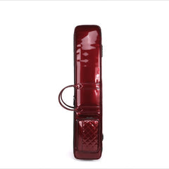 Premium Lacquered Leather Erhu Case – Dual-Shoulder & Hand-Carry with Extra Padding and Large Storage Compartment