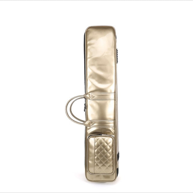 Premium Lacquered Leather Erhu Case – Dual-Shoulder & Hand-Carry with Extra Padding and Large Storage Compartment