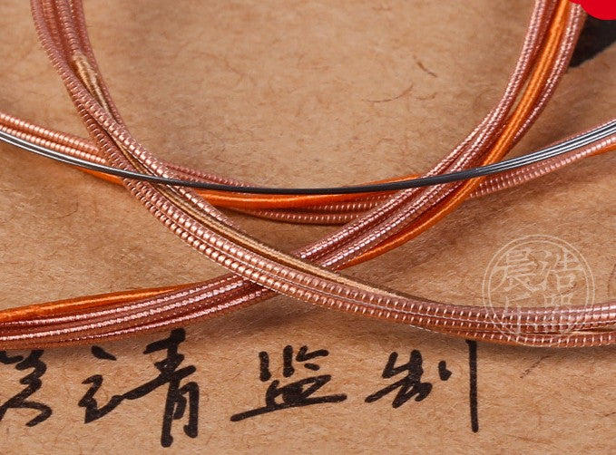 Yixian Yipin Professional Pipa Strings by Yuehai– Steel & Nylon Wound Strings (1st–4th) | Single or Full Set