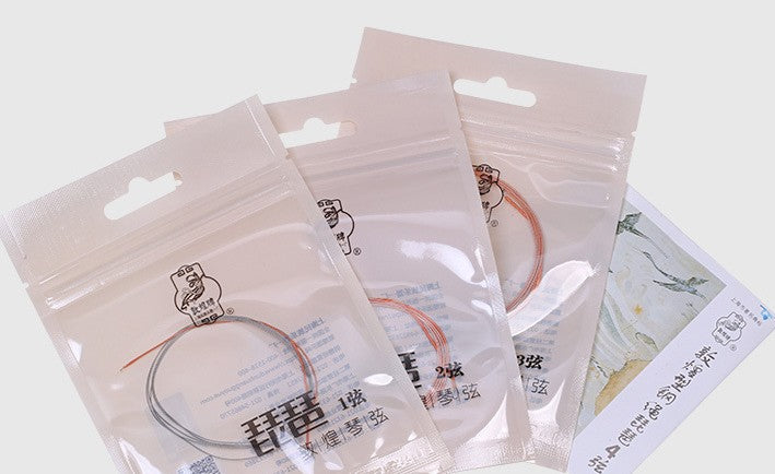 Dunhuang Pipa Strings – Nylon-Wound Steel Strings (1st–4th) | Professional Strings for Traditional Chinese Pipa