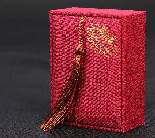 Silk Floral Finger Pick Storage Case for Guzheng & Pipa – Compact & Portable Accessory Organizer