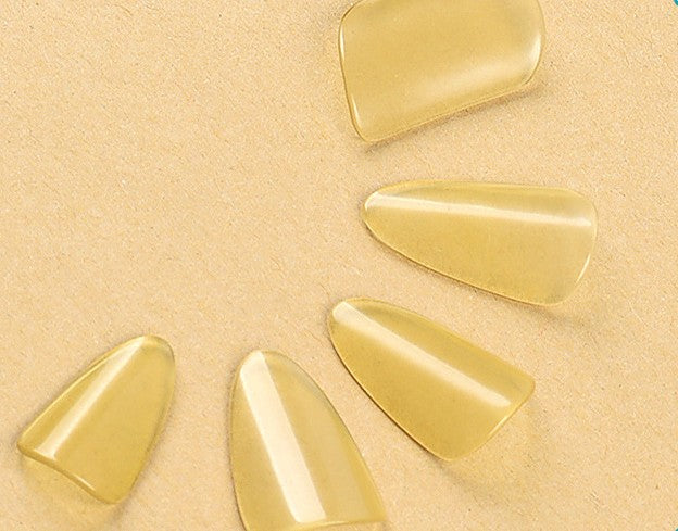 Biyao Celluloid Pipa Picks – Transparent Yellow | Professional Grade for Children & Adults | Full Set with Metal Storage Box