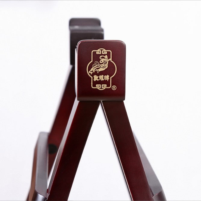 Dunhuang Professional Master-Apprentice Folding Guzheng Stand – Solid Wood A-Frame, Portable Design