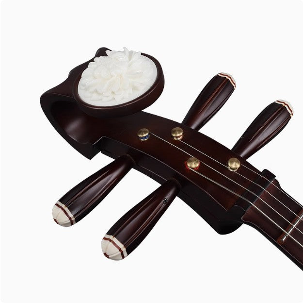 Yuehai 5212 Daruan – Professional Chinese Lute in Aged Red Finish, Mountain Elm Body with Peony Headstock(山榆木)