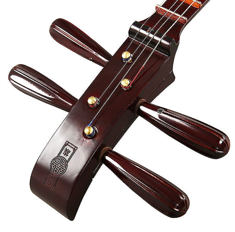 Yuehai 501Z Professional Xiaoruan – Chinese Small Ruan in Mountain Elm with Han Dynasty Official Hat Headstock(山榆木)