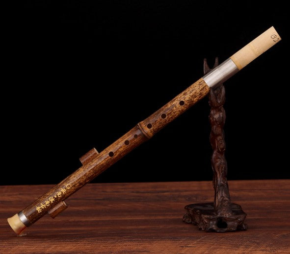 DianNanGuYun Professional Hulusi | Handmade Purple Bamboo Gourd Flute for Performers
