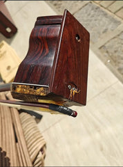 Used NO.250 Vintage 1980s Indian Sandalwood Erhu – Tianjin National Instruments Factory, Flat Neck with Brass Tuners, Rich Mature Tone