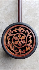 Used NO.238 1960s Beijing National Musical Instruments Factory Zhonghu – Aged Indian Sandalwood, Cloud Head Carving, Fully Restored Professional Instrument