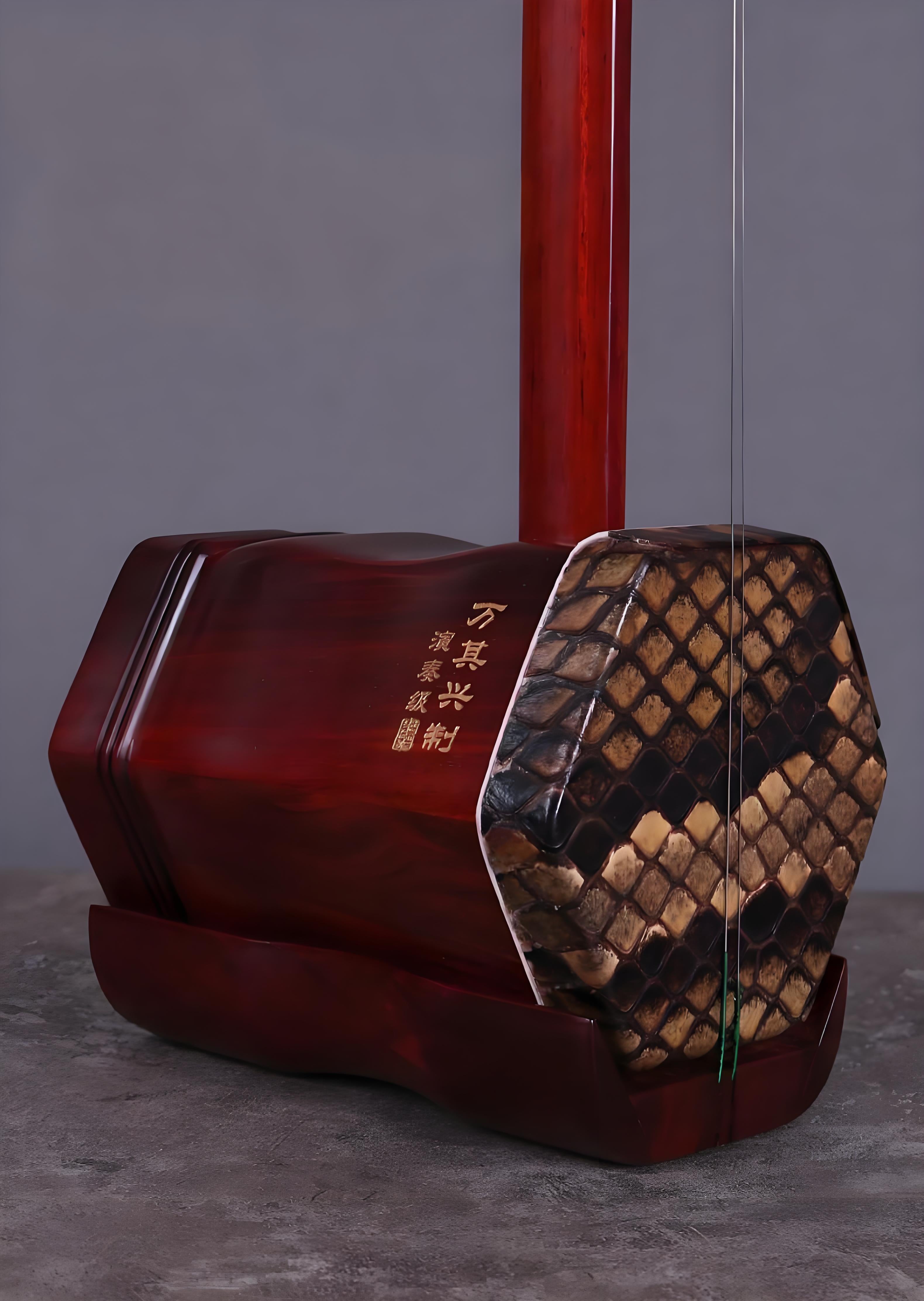 Wan Qixing African Sandalwood Erhu 9503 – Powerful Volume Chinese Fiddle for Beginners